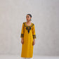 Hania Musturd Embroidered Straight Kurta with Palazzo Set