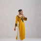 Hania Musturd Embroidered Straight Kurta with Palazzo Set