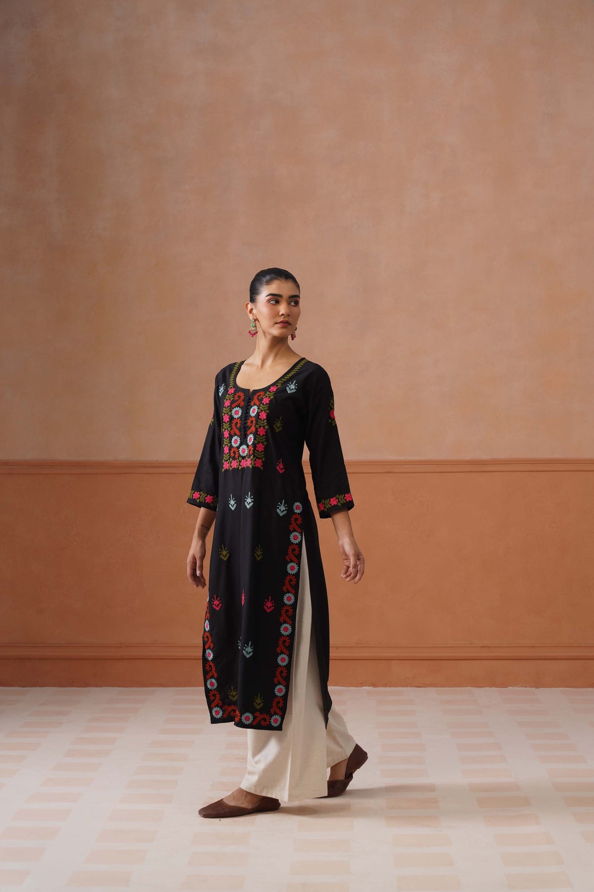 Ridhima Black Long kurta