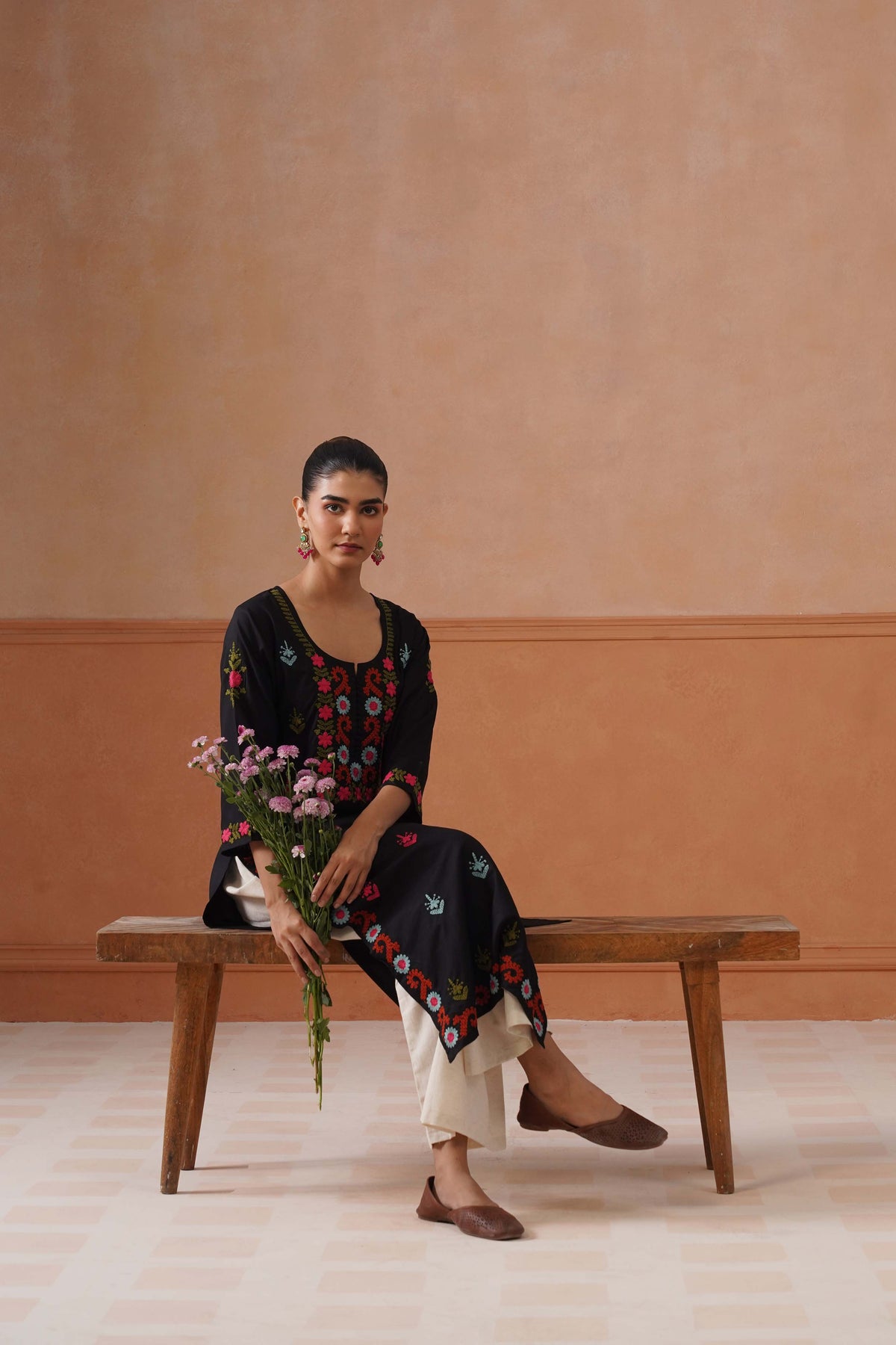 Ridhima Black Long kurta