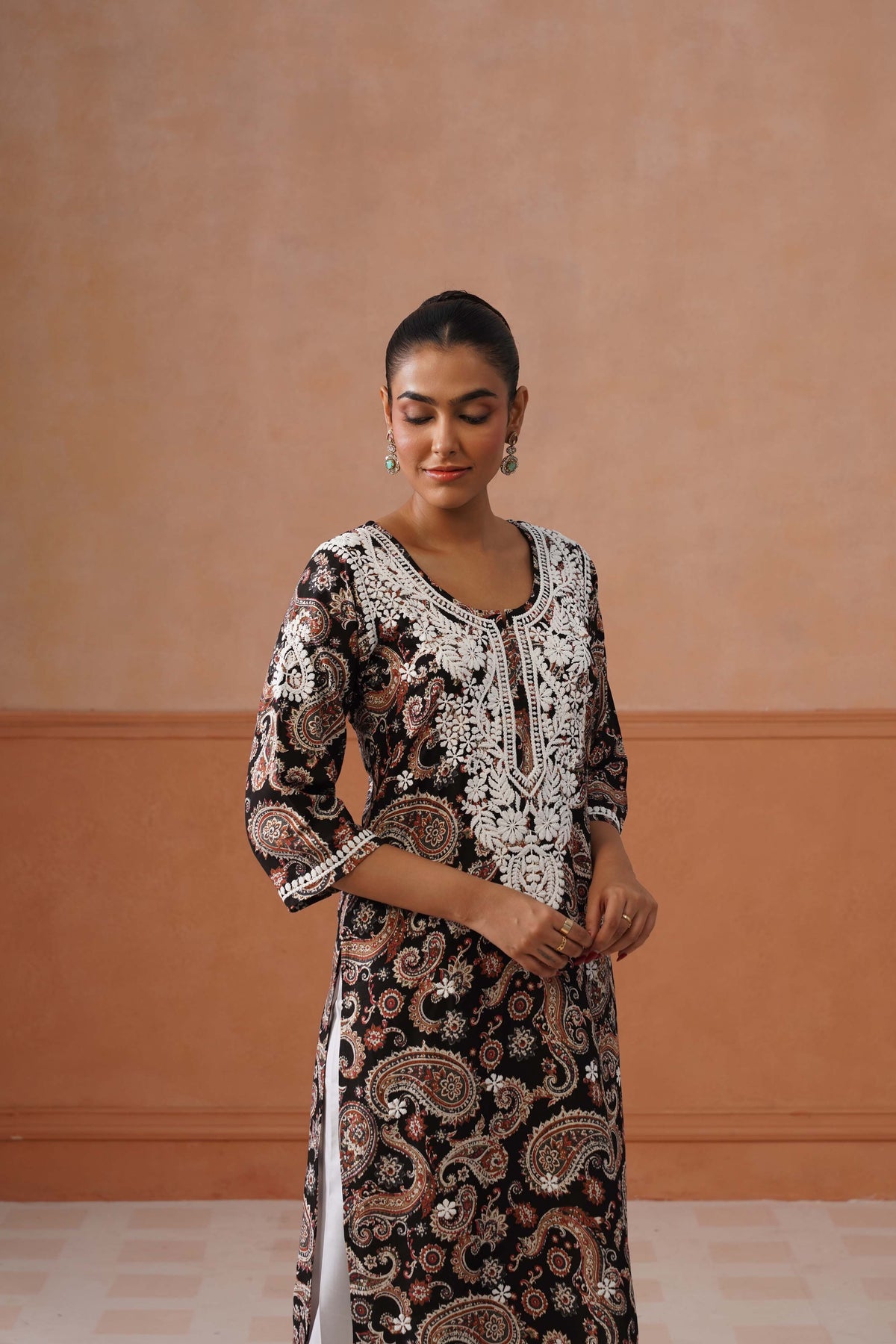 Reet Black Long Kurta