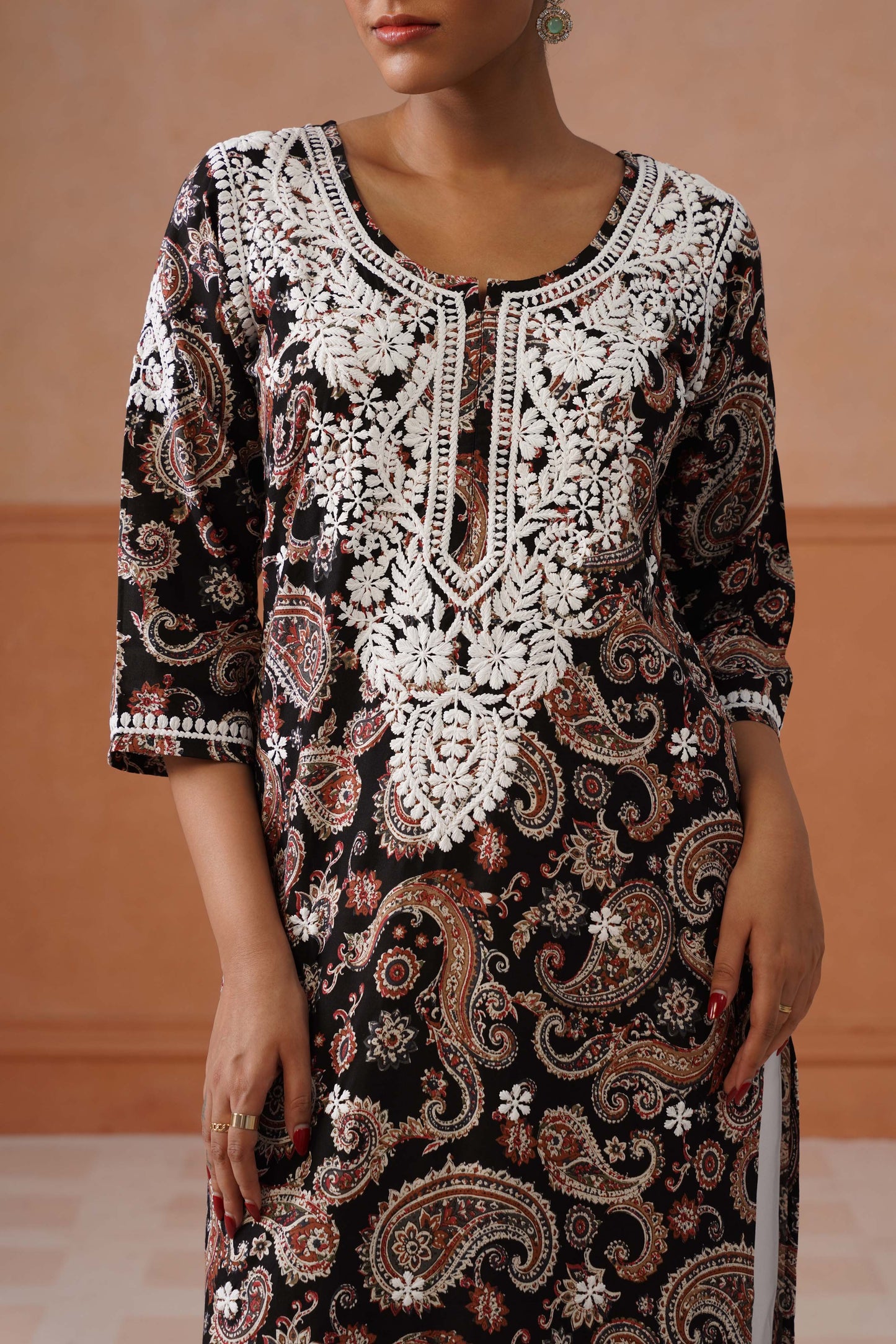 Reet Black Long Kurta