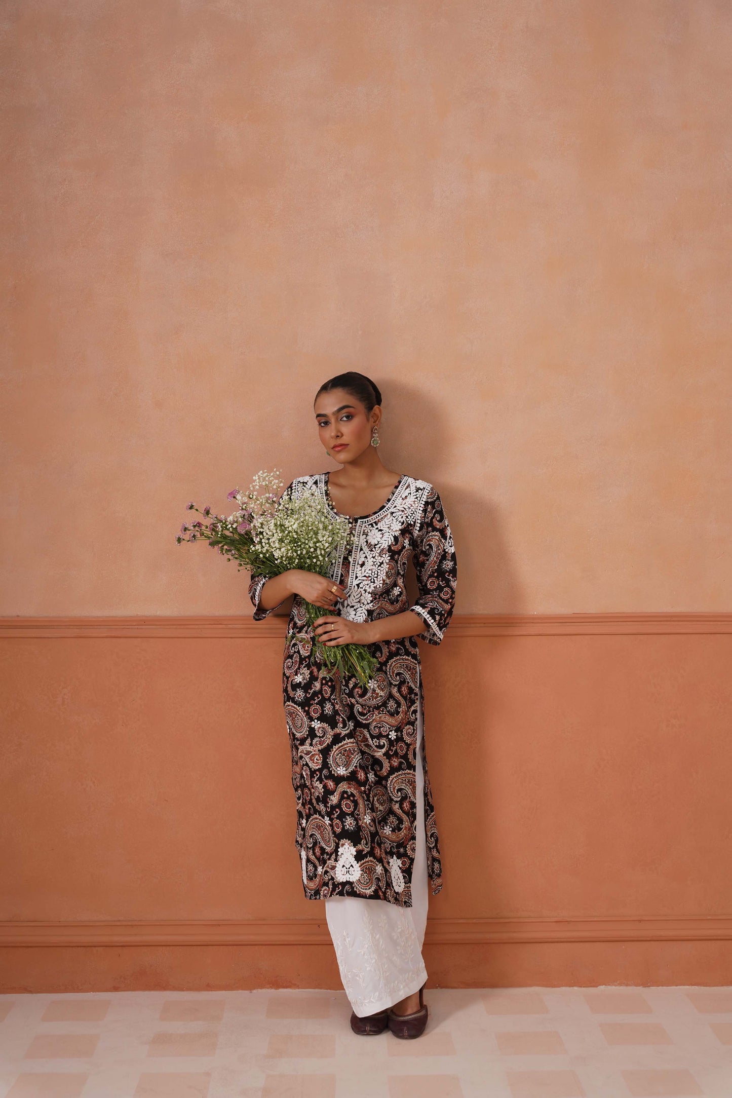 Reet Black Long Kurta