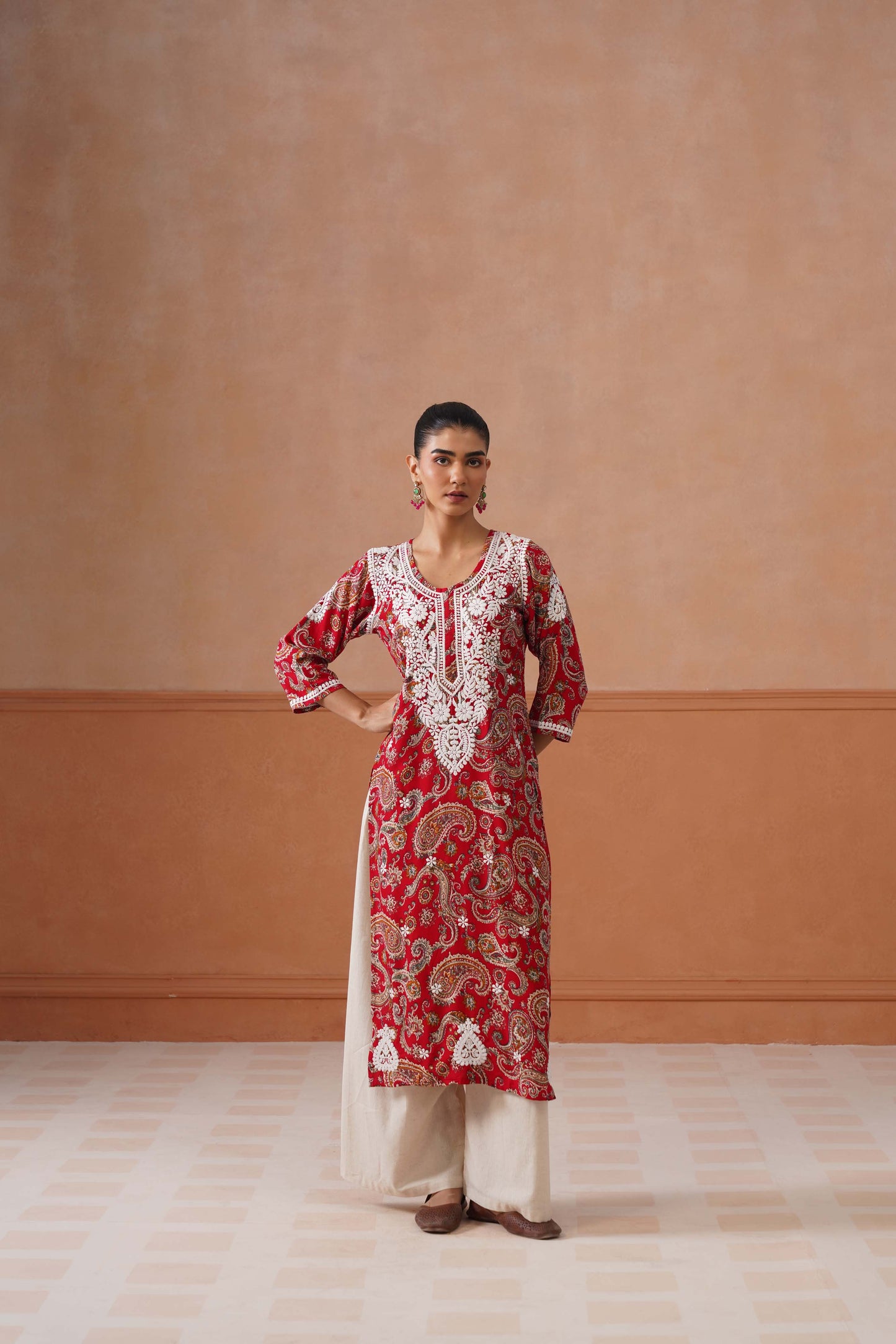 Reet Red Long Kurta