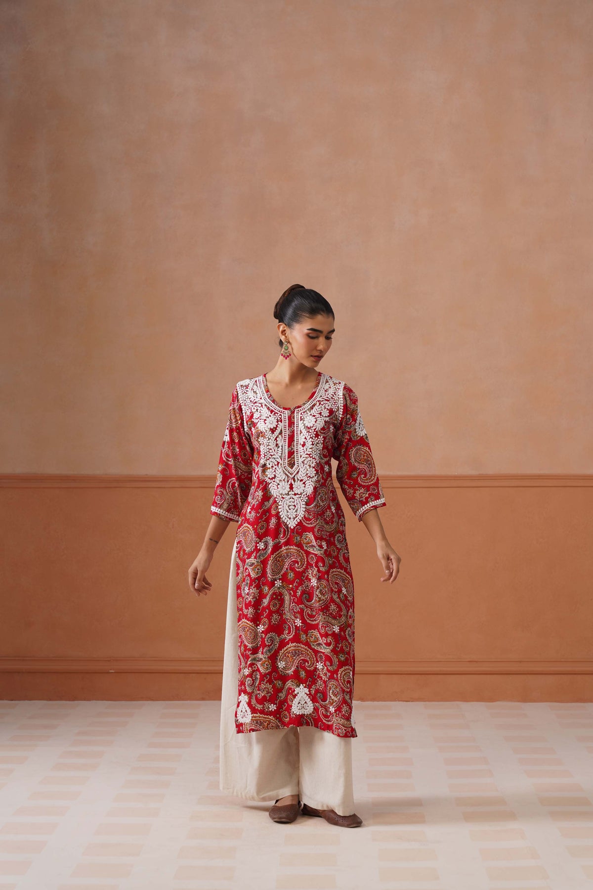 Reet Red Long Kurta