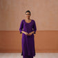 Gulistaan Purple 2 piece Rayon Kurta Plazzo set