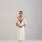 Hania Cream Embroidered Straight Kurta with Palazzo Set