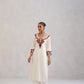 Hania Cream Embroidered Straight Kurta with Palazzo Set