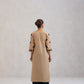 Dua Beige Embroidered Straight Long Kurta
