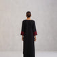 Hania Black Embroidered Straight Kurta with Palazzo Set