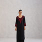 Hania Black Embroidered Straight Kurta with Palazzo Set
