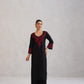 Hania Black Embroidered Straight Kurta with Palazzo Set