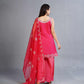 Halter Pink  neck short kurta with pants