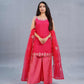 Halter Pink  neck short kurta with pants