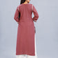 Nayra Maroon Floral Embroidered Kurta Set