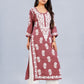 Nayra Maroon Floral Embroidered Kurta Set