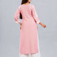 Nayra Blush Pink Floral Embroidered Kurta Set