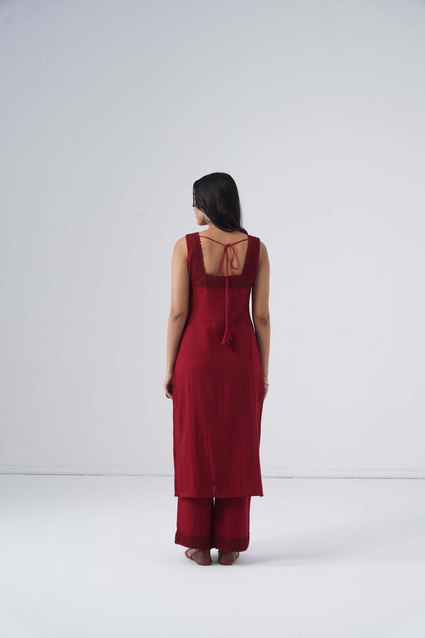 Zeeva Maroon 3 Piece Kurta Set