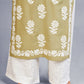 Nayra Olive Green Floral Embroidered Kurta Set