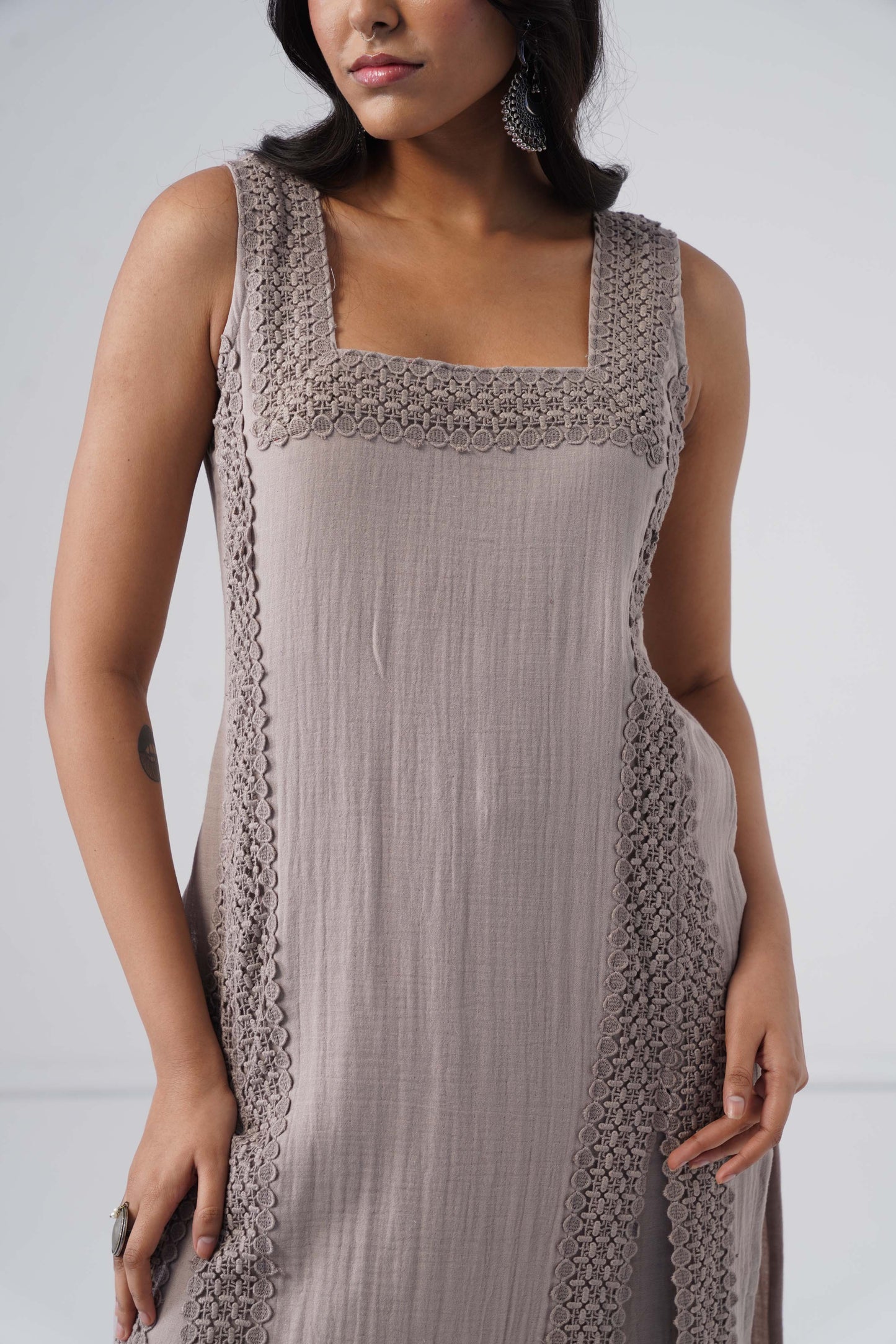 Zeeva Grey 3 Piece Kurta Set