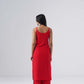 Nayab Red Noodle Strap 2 Piece Kurta set