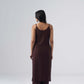 Nayab Brown Noodle Strap 2 Piece Kurta set