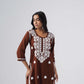 Heer brown Rayon Kurta Palazzo set
