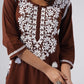 Heer brown Rayon Kurta Palazzo set