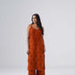 Nayab Rust Noodle Strap 2 Piece Kurta set