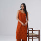 Nayab Rust Noodle Strap 2 Piece Kurta set