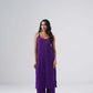 Nayab Purple Noodle Strap 2 Piece Kurta set