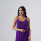Nayab Purple Noodle Strap 2 Piece Kurta set