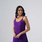Nayab Purple Noodle Strap 2 Piece Kurta set