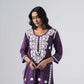 Heer dusty purple Rayon Kurta Palazzo set