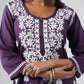 Heer dusty purple Rayon Kurta Palazzo set
