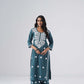 Heer teal green Rayon Kurta Palazzo set