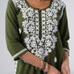Heer Oliver green Rayon Kurta Palazzo set