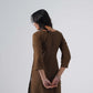 Tira Brown Short Rayon Kurta