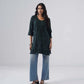 Tira Teal Blue Short Rayon Kurta