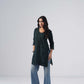 Tira Teal Blue Short Rayon Kurta