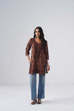 Tira Copper Brown Short Rayon Kurta