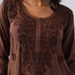 Tira Copper Brown Short Rayon Kurta
