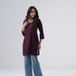 Tira Plum Short Rayon Kurta