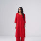 Maahi red Rayon Kurta Pant set