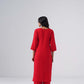 Maahi red Rayon Kurta Pant set