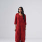 Maahi maroon Rayon Kurta Pant set