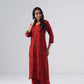 Maahi maroon Rayon Kurta Pant set