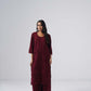 Maahi plum Rayon Kurta Pant set