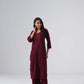 Maahi plum Rayon Kurta Pant set