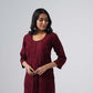 Maahi plum Rayon Kurta Pant set